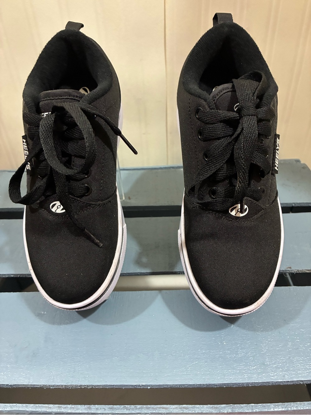 Heelys Black and White Kids Sneaker Shoes